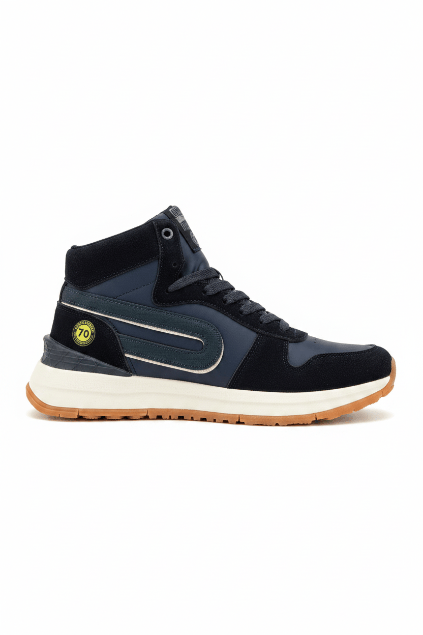 Tenis Navy Gamuza 12612 De Cordones Casual de Hombre Calzado 365 Costa Rica - Calzado 365