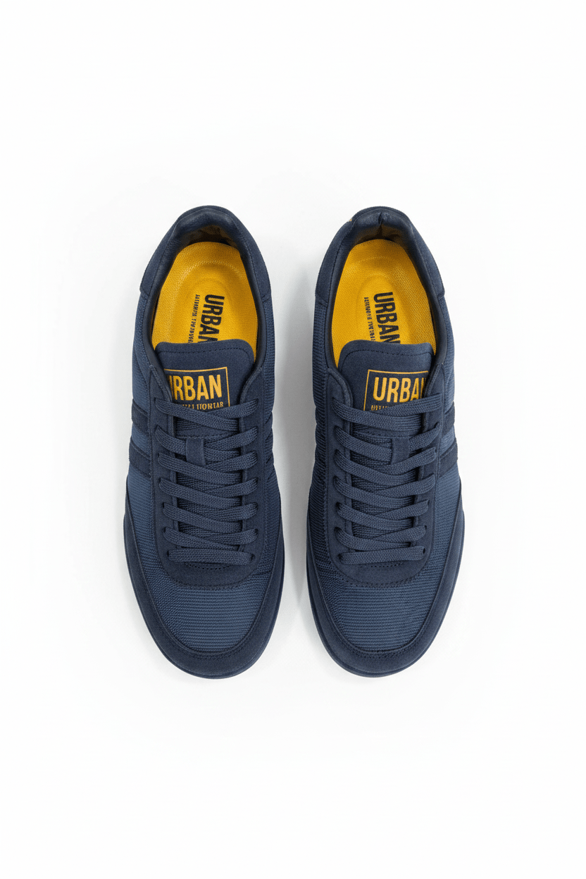 Tenis Navy Gamuza 13710 De Cordones Casual de Hombre Calzado 365 Costa Rica - Calzado 365