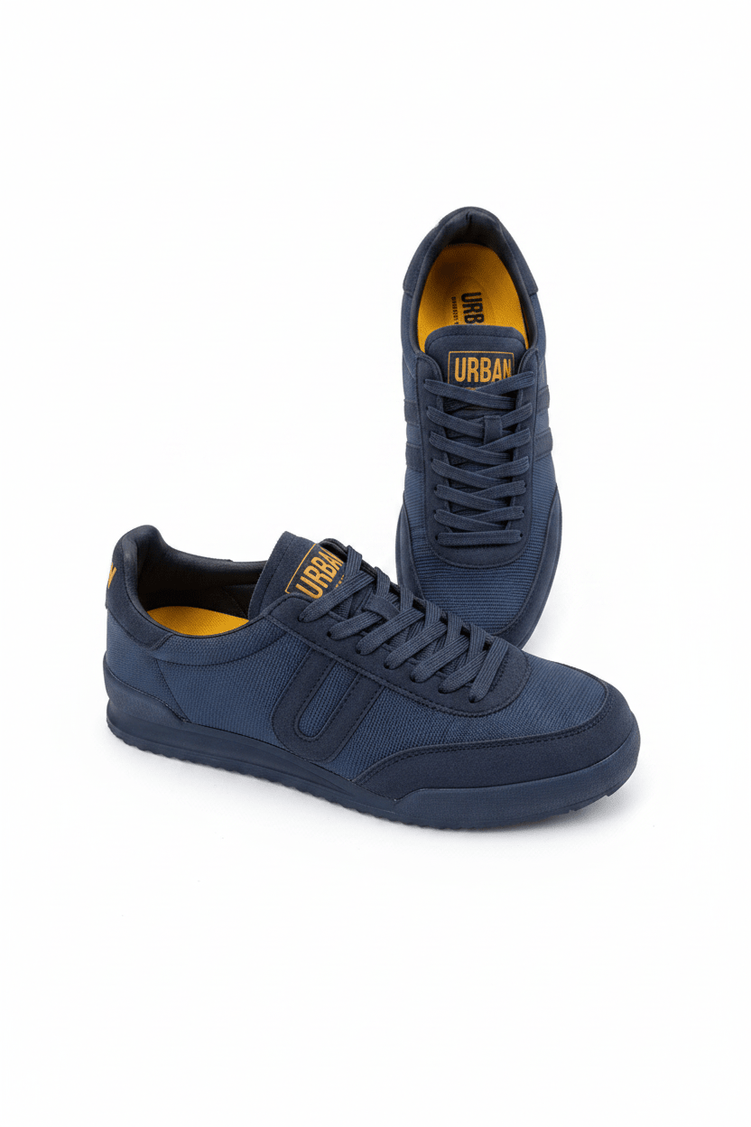 Tenis Navy Gamuza 13710 De Cordones Casual de Hombre Calzado 365 Costa Rica - Calzado 365