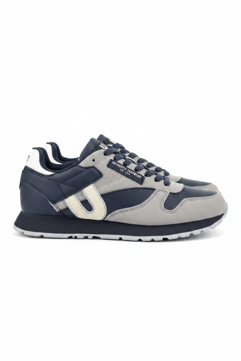 Tenis Navy Gris Gamuza 13196 De Cordones Casual de Mujer Calzado 365 Costa Rica - Calzado 365