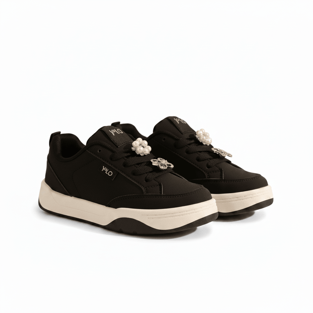 Tenis Negro 14138 Casual de mujer Apolo Costa Rica - Calzado 365