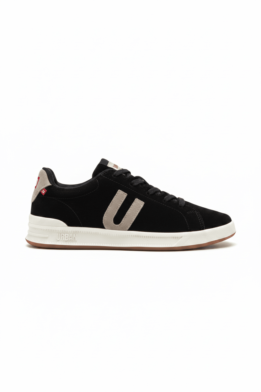 Tenis Negro Beige Gamuza 13240 De Cordones Casual de Hombre Calzado 365 Costa Rica - Calzado 365