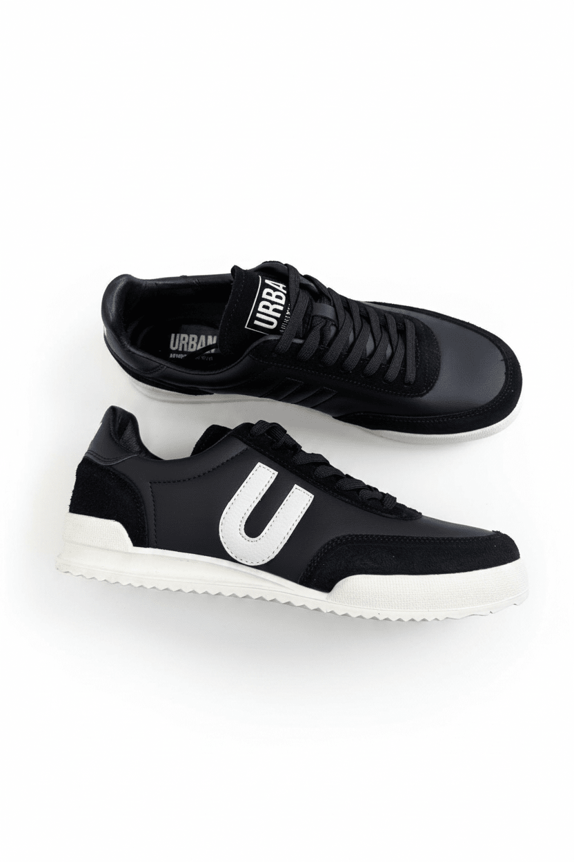 Tenis Negro Gamuza 13705 De Cordones Casual de Hombre Calzado 365 Costa Rica - Calzado 365