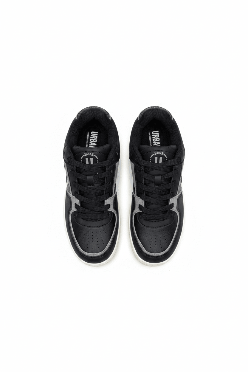 Tenis Negro Gris 13718 De Cordones Casual de Hombre Calzado 365 Costa Rica - Calzado 365