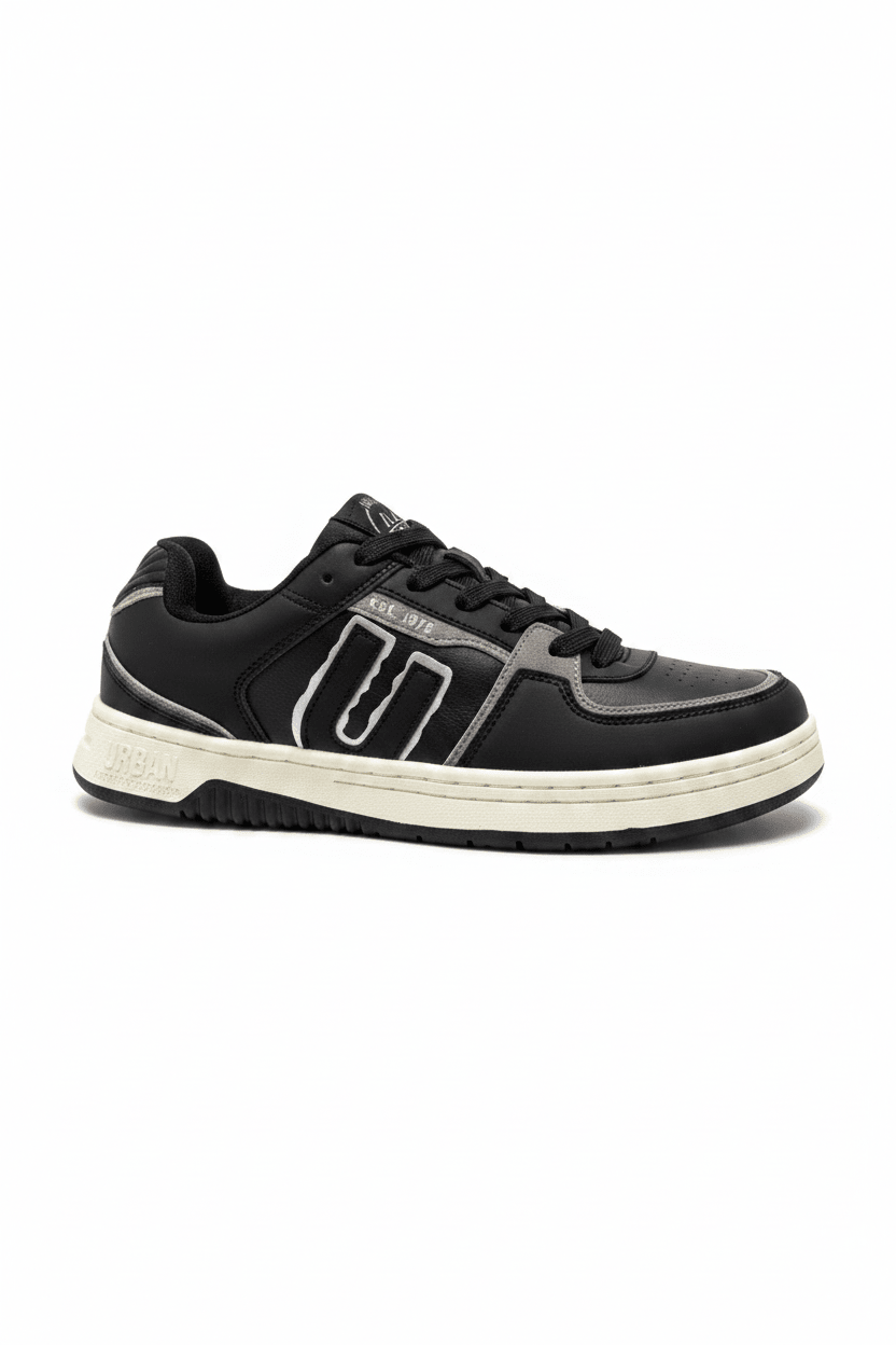 Tenis Negro Gris 13718 De Cordones Casual de Hombre Calzado 365 Costa Rica - Calzado 365