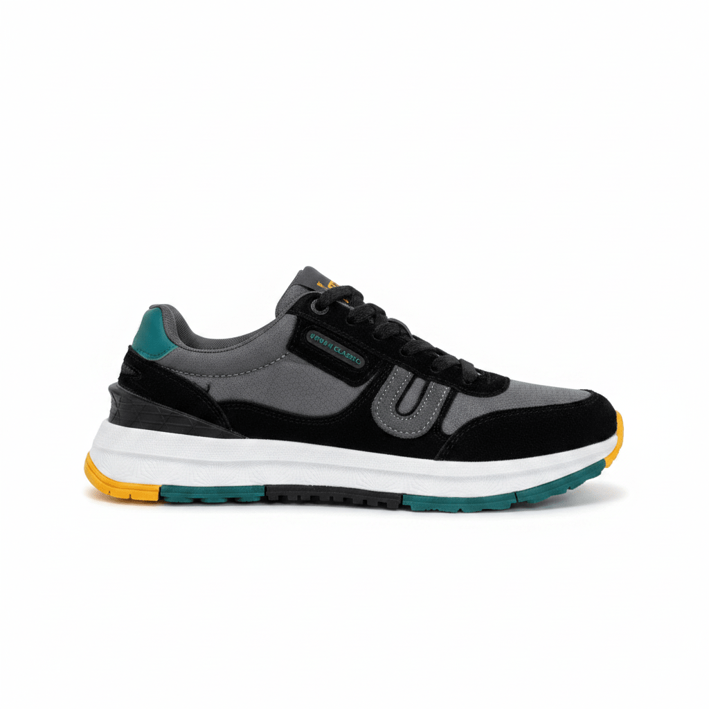 Tenis Negro Gris Gamuza 12618 De Cordones Casual de Hombre Calzado 365 Costa Rica - Calzado 365