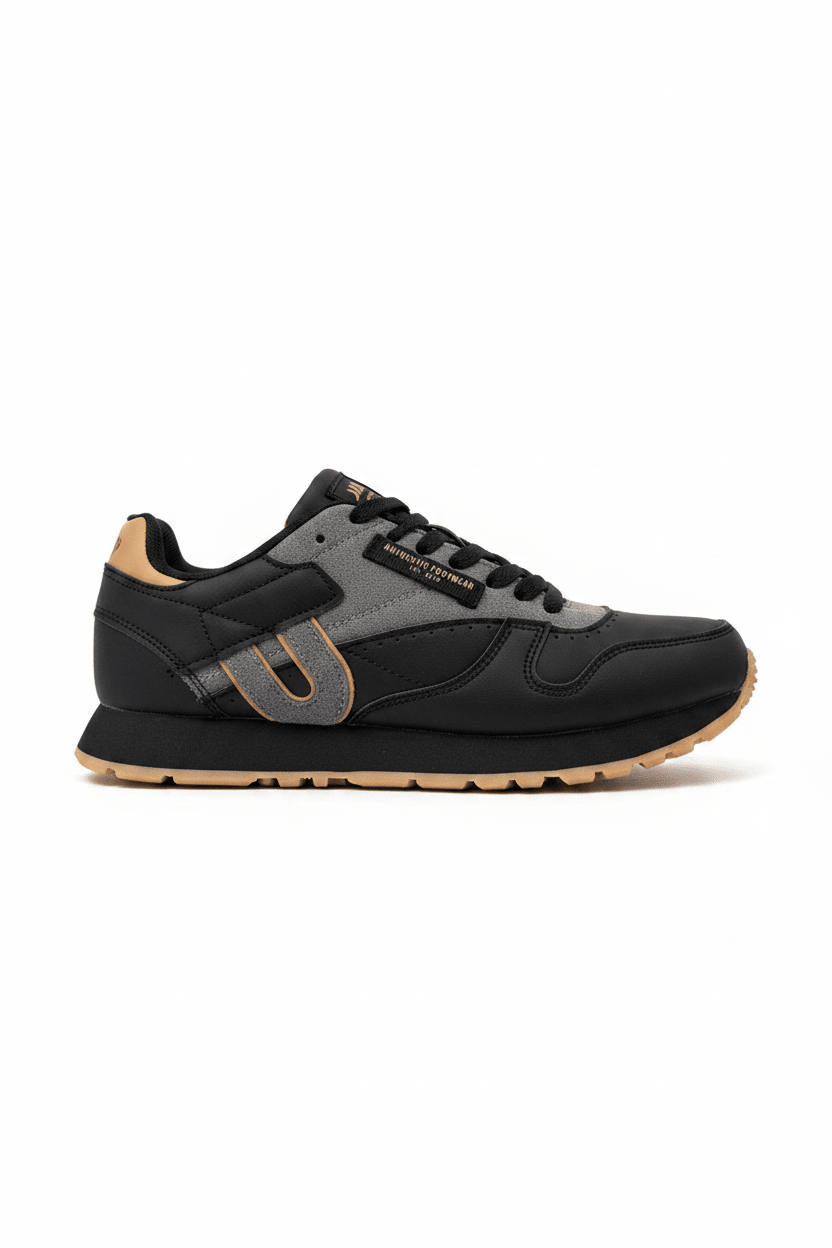 Tenis Negro Gris Gamuza 13195 De Cordones Casual de Mujer Calzado 365 Costa Rica - Calzado 365