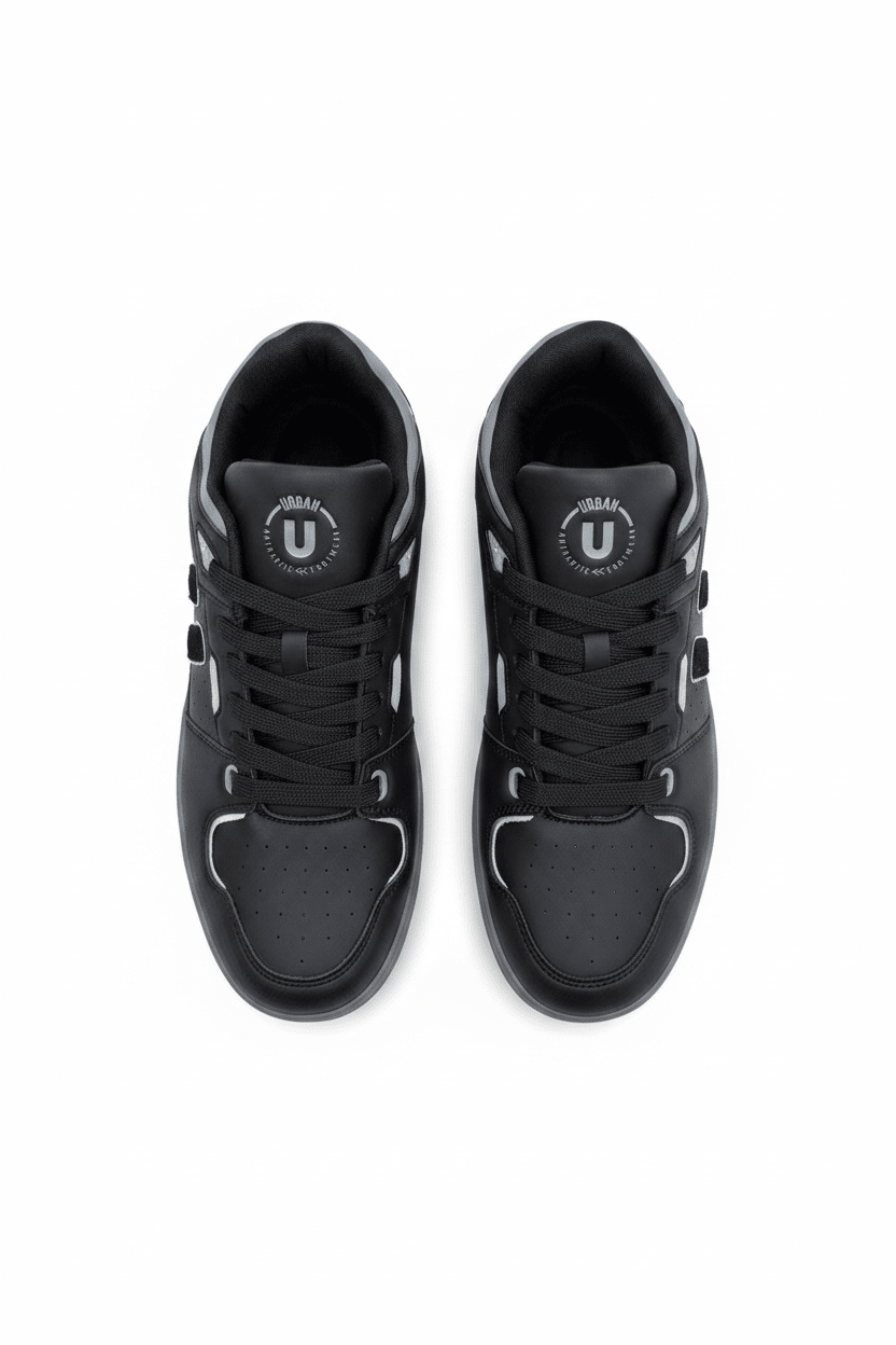 Tenis Negro Gris Gamuza 13714 De Cordones Casual de Hombre Calzado 365 Costa Rica - Calzado 365