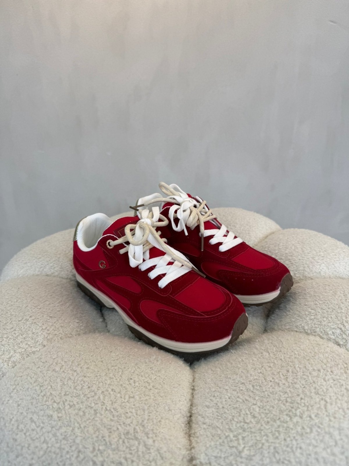 Tenis Rojo 15187 Cordones Deportivo de mujer Costa Rica - Calzado 365