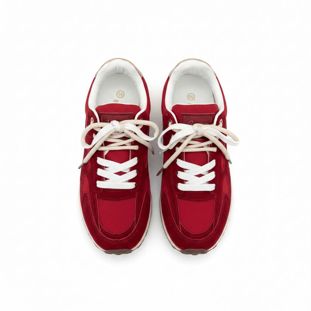 Tenis Rojo 15187 Cordones Deportivo de mujer Costa Rica - Calzado 365