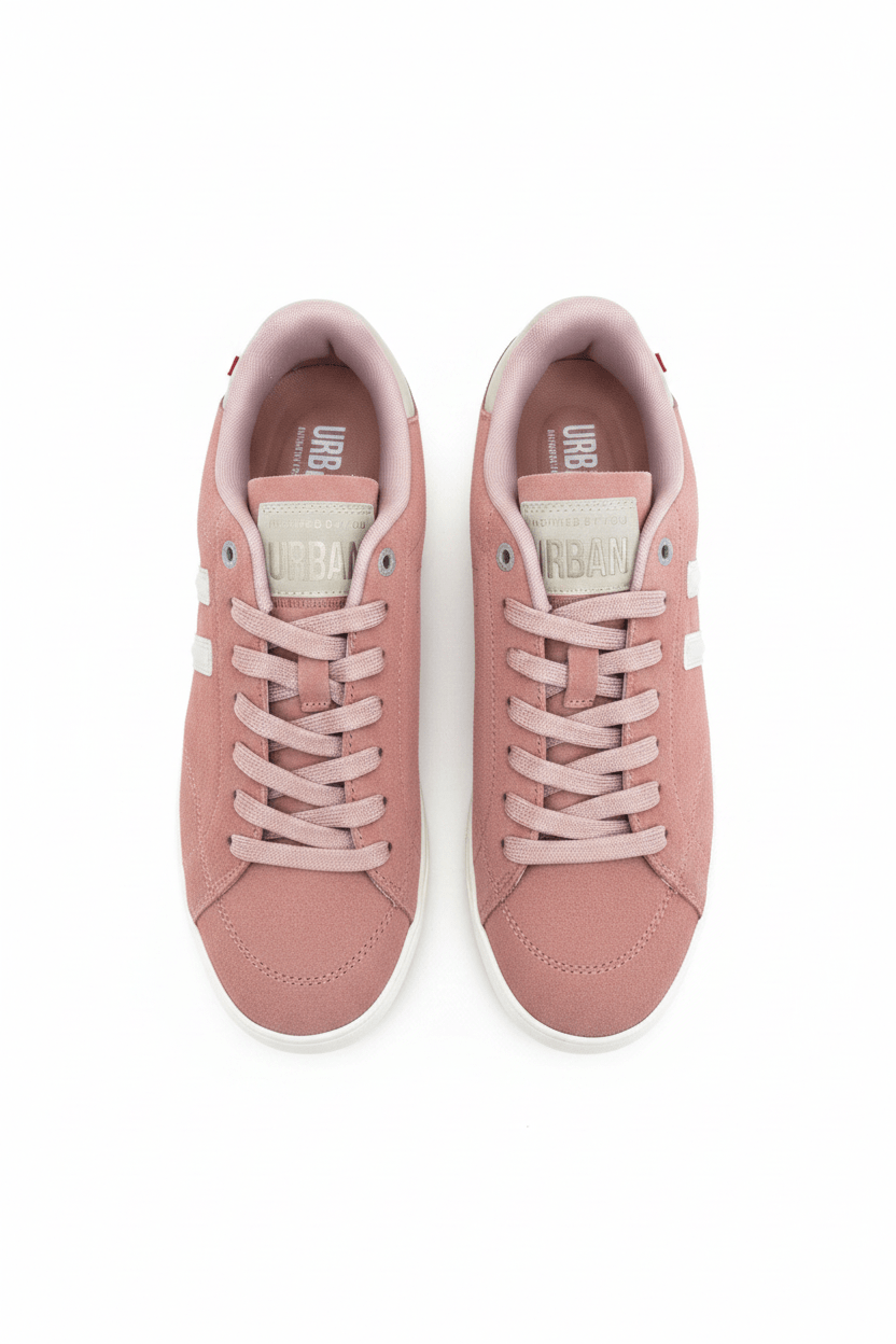 Tenis Rosa Gamuza 13259 Casual de Mujer Calzado 365 Costa Rica - Calzado 365