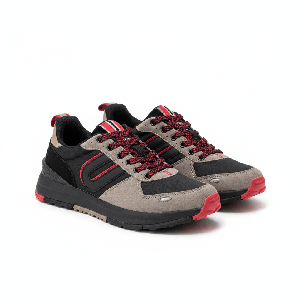 Tenis Taupe Negro Gamuza 12625 De Cordones Casual de Hombre Calzado 365 Costa Rica - Calzado 365