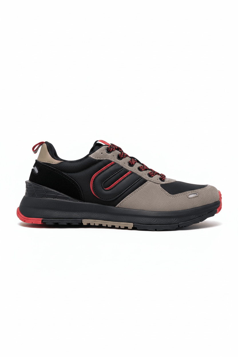 Tenis Taupe Negro Gamuza 12625 De Cordones Casual de Hombre Calzado 365 Costa Rica - Calzado 365
