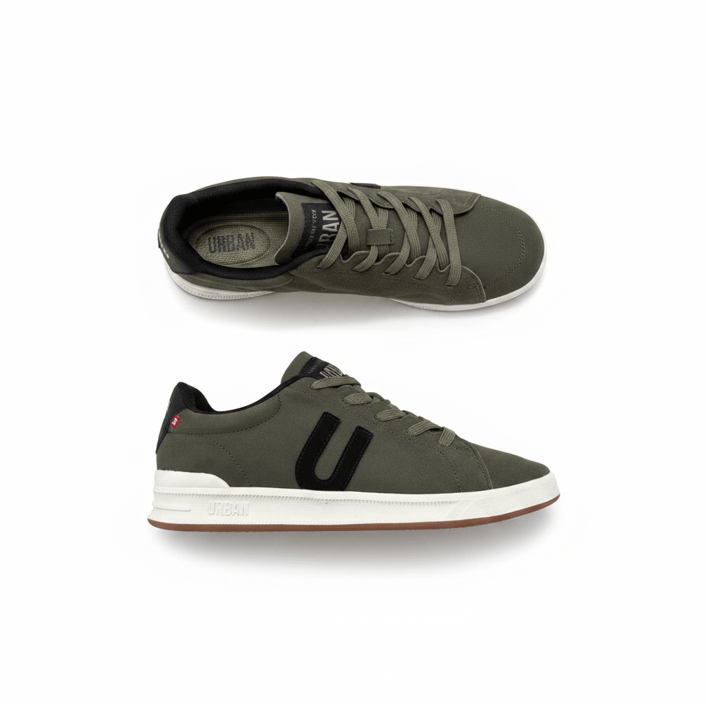 Tenis Verde Olivo Gamuza 13242 De Cordones Casual de Hombre Calzado 365 Costa Rica - Calzado 365